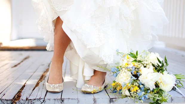 حذاء زفاف مريح