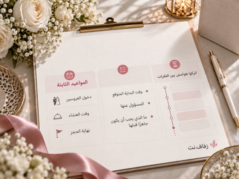 حفل الزواج السعودي: ترتيب الفقرات من استقبال الضيوف إلى الختام