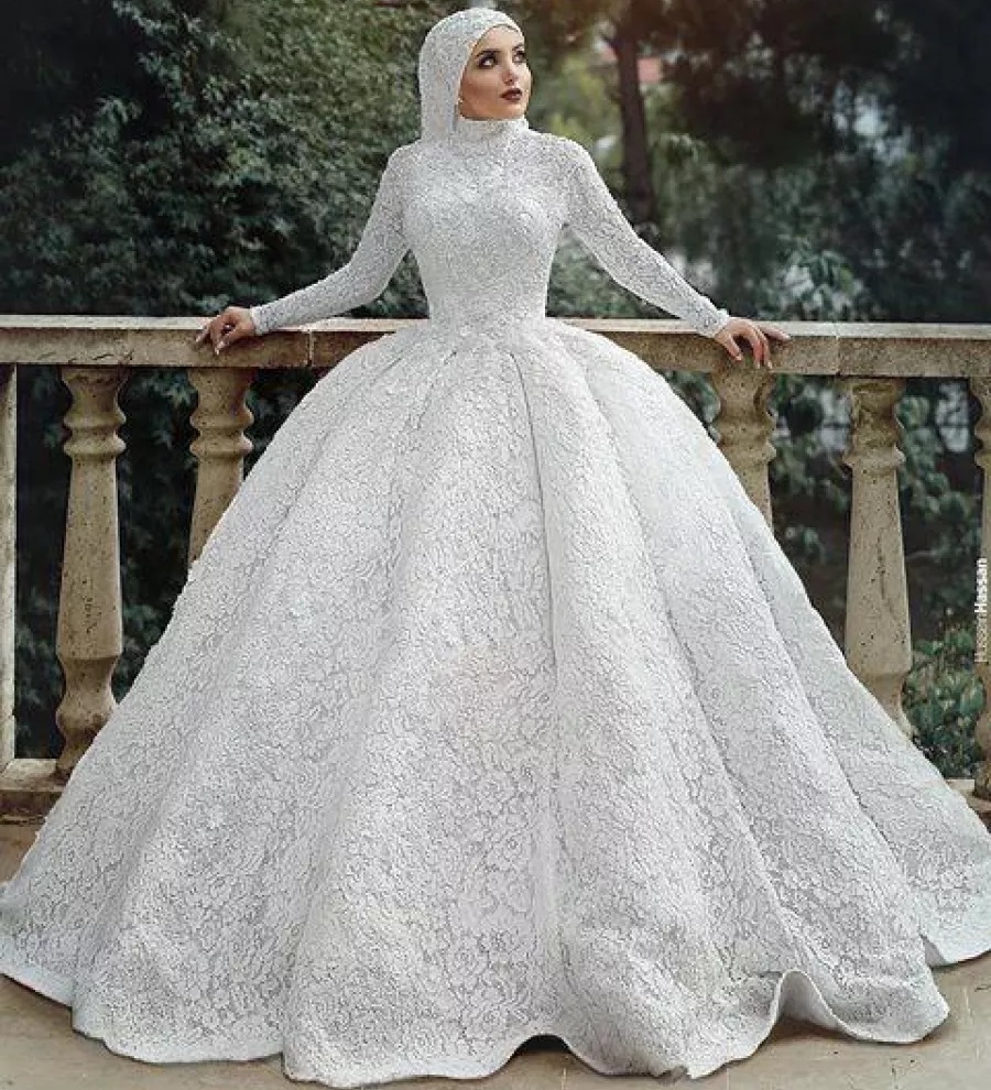 فساتين زفاف للمحجبات 2025–2026