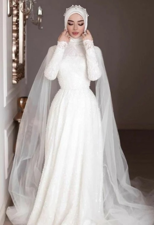 فساتين زفاف للمحجبات 2025–2026