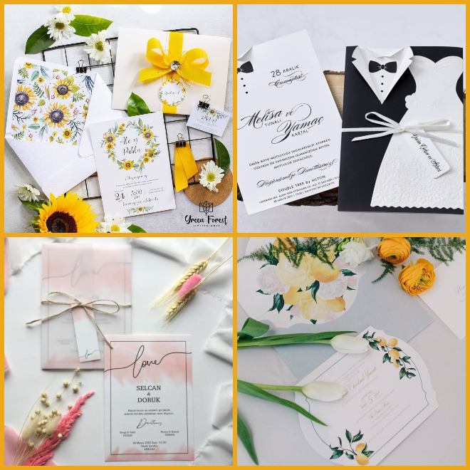 بطاقة لا تناسب طبيعة حفل الزفاف