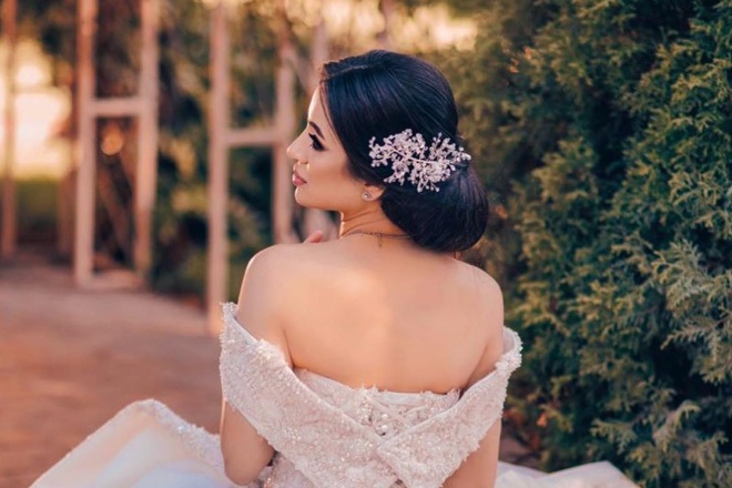 اجمل تسريحة عروس لطويلات القامة