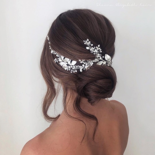 اجمل تسريحة عروس لطويلات القامة