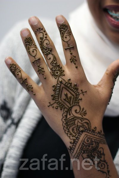 نقش سوداني ناعم على اليد