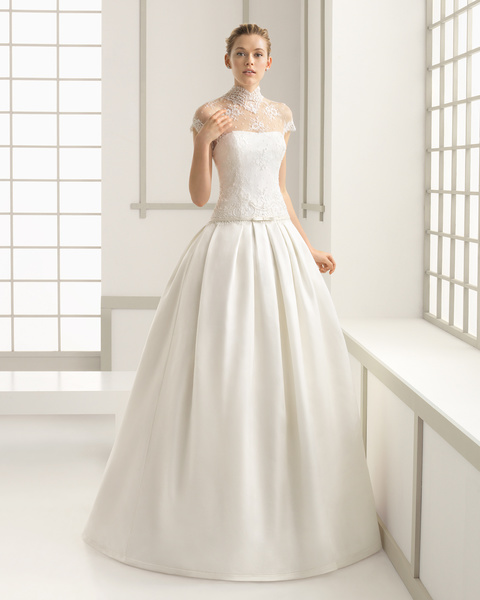 فساتين زواج ناعمه تول ودانتيل